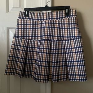 Plaid mini skort